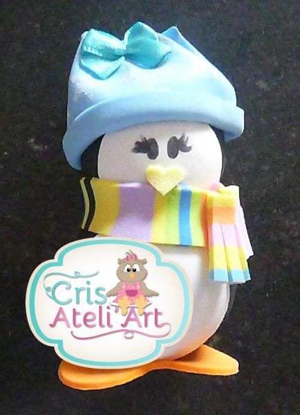 Ímã de Geladeira Pinguim 3D